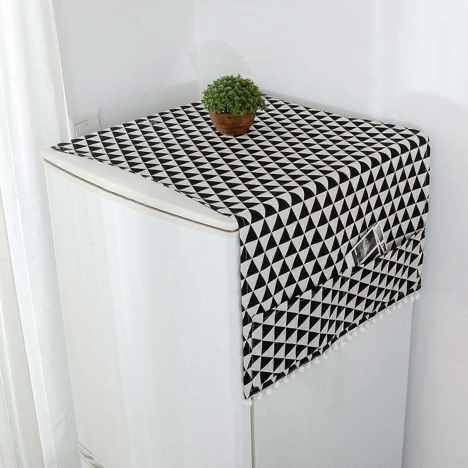 Dust Cover for Washing Machine Dustproof Fridge Cover 30x90cm For Refrigerators, Bedside Tables And Microwaves F Style