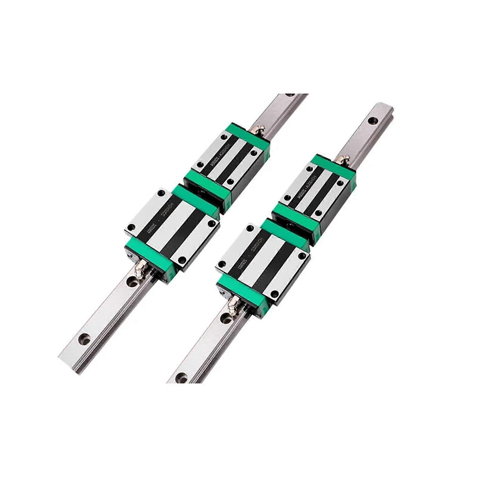 Linear rail HGR15/20/25 2pcs Guide Rail 4pcs Block Carriage HGW15CC for CNC (300mm)