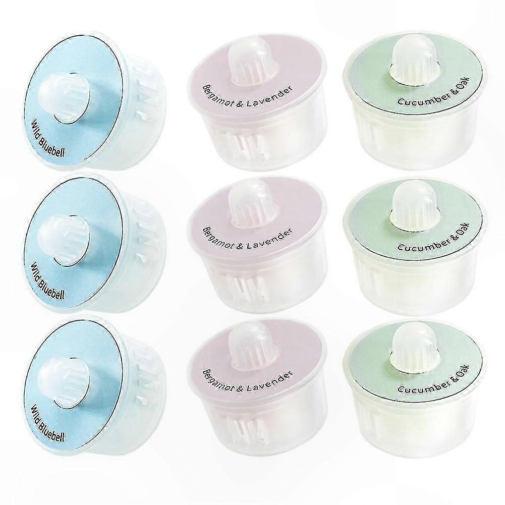 3-Pack Scent Pods for Robotic Vacuums, Compatible with Multiple Models, 9 Pieces in 3 Fresh Scents