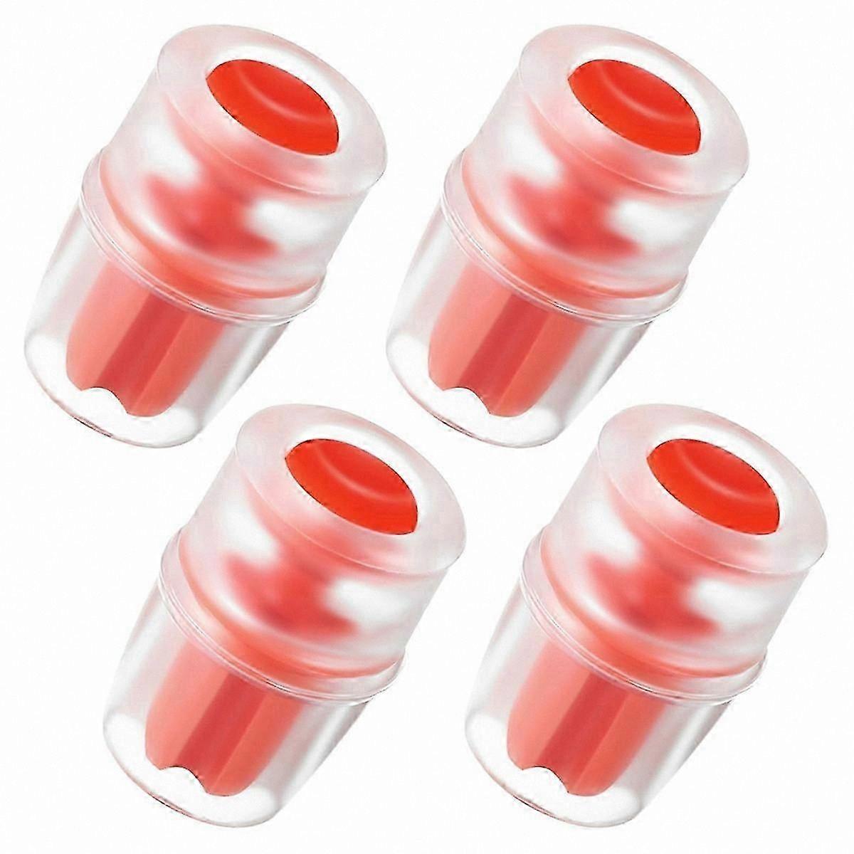 4-Pack Replacement Bite Valve Covers for Hydration Reservoirs, Sheaths Compatible with Water Bladder Systems