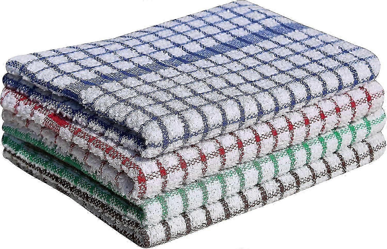 Torkhanddukar för disk - Förpackning med 10 frottéduk supermjuk ringspunnen kammad bomull