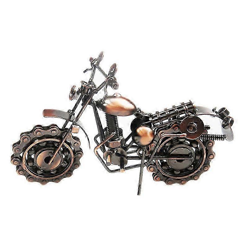 خمر الحديد دراجة نارية نموذج معدني الفن الحرفية الإبداعية ديكور المنزل هدية