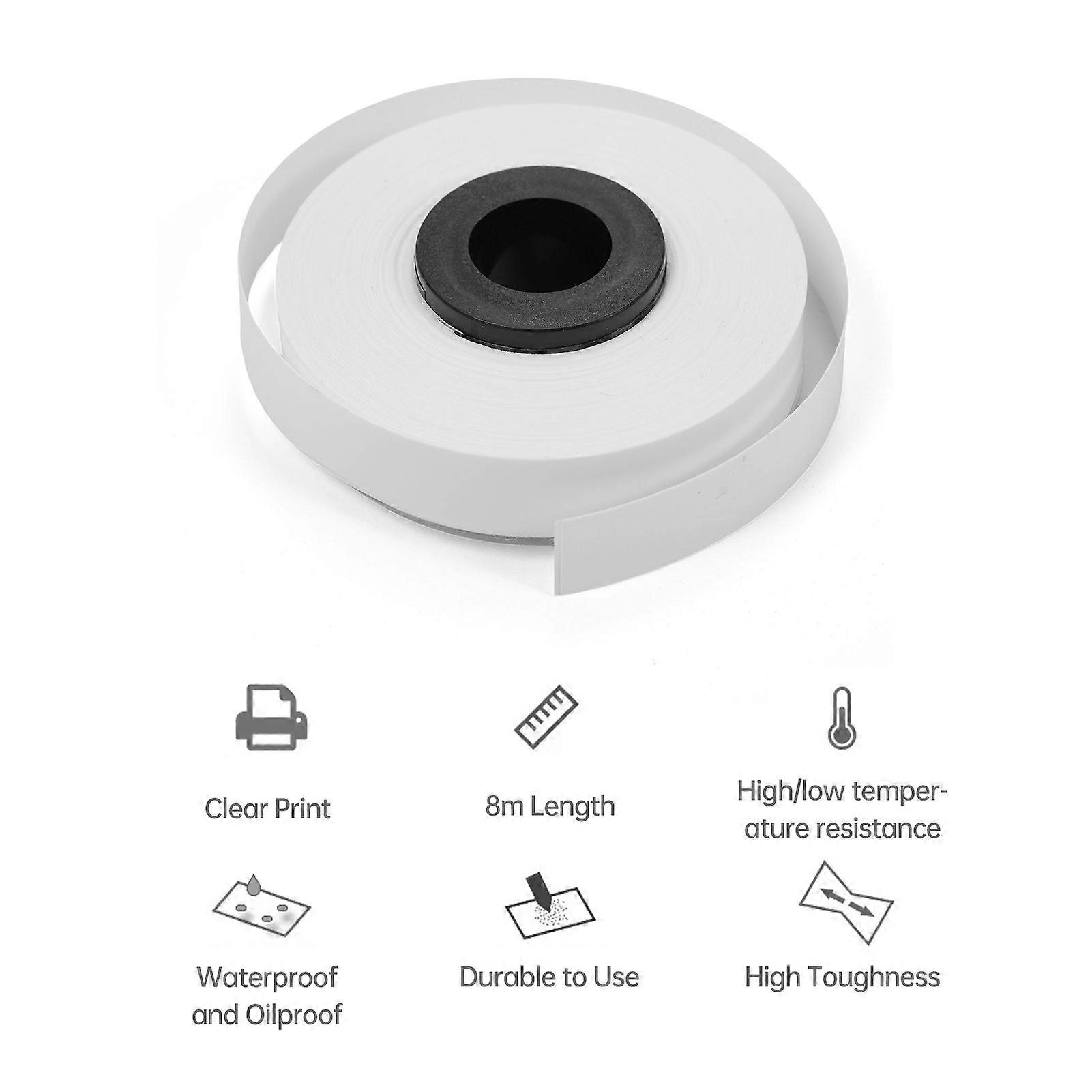 10-Pack PET Label Tapes Refills For MAX LM Label Printers LM-370A/ LM-380E/ LM-380A/ LM-380EZ/ LM-390A - 9mmx8m Yellow
