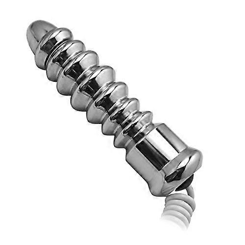 Anal Butt Plug with Bi-Polar Electro Shock, Huge Metal Anal Beads for Prostate and G Spot Stimulation, Electrical Toy