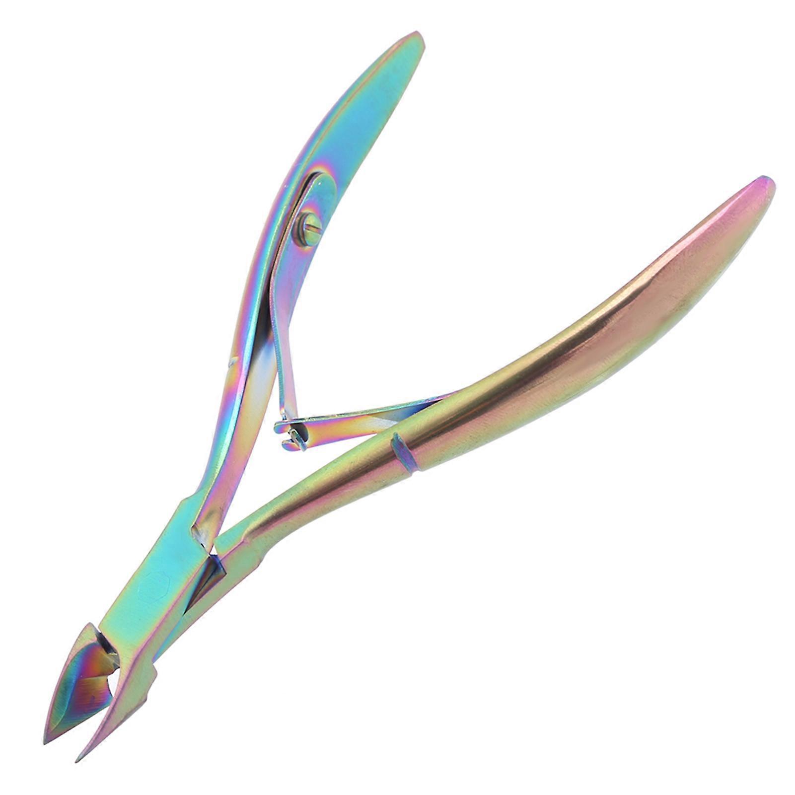 Stainless Steel Cuticle Nipper 11x6cm Sharp Multicolor Pedicure Tool