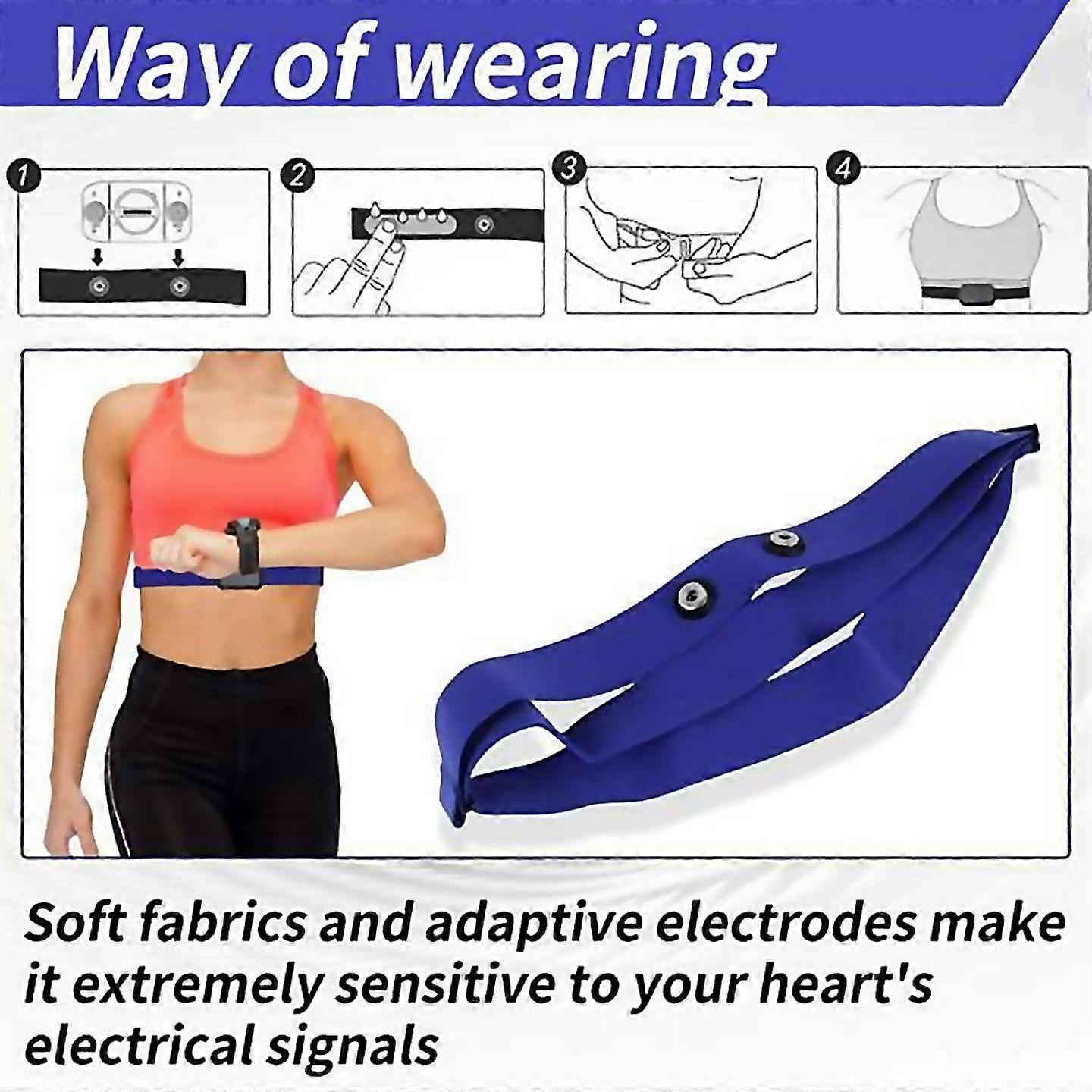 For 2pcs Heart Rate Belt Chest Strap For Mount