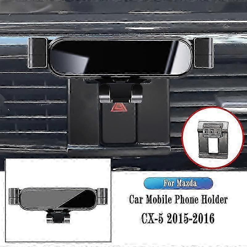 Car Phone Holder For Mazda Cx-5 2015-2022 Cx8 2019-2022 Gravity Navigation Bracket Gps Stand Air Outlet Clip Rotatable Support XH