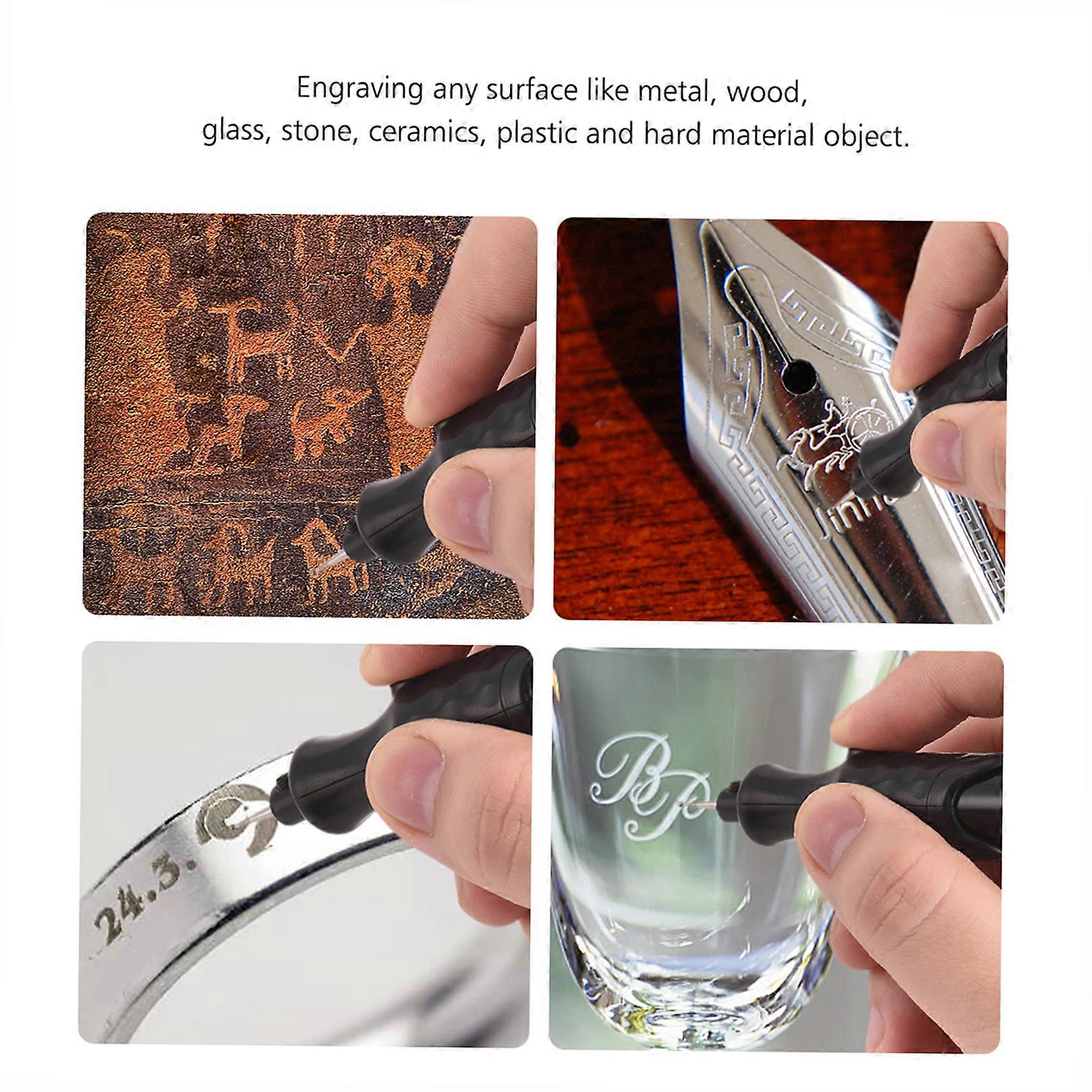 Electric Micro Engraving Pen 16cm Mini Cordless DIY Tool with Diamond Tip