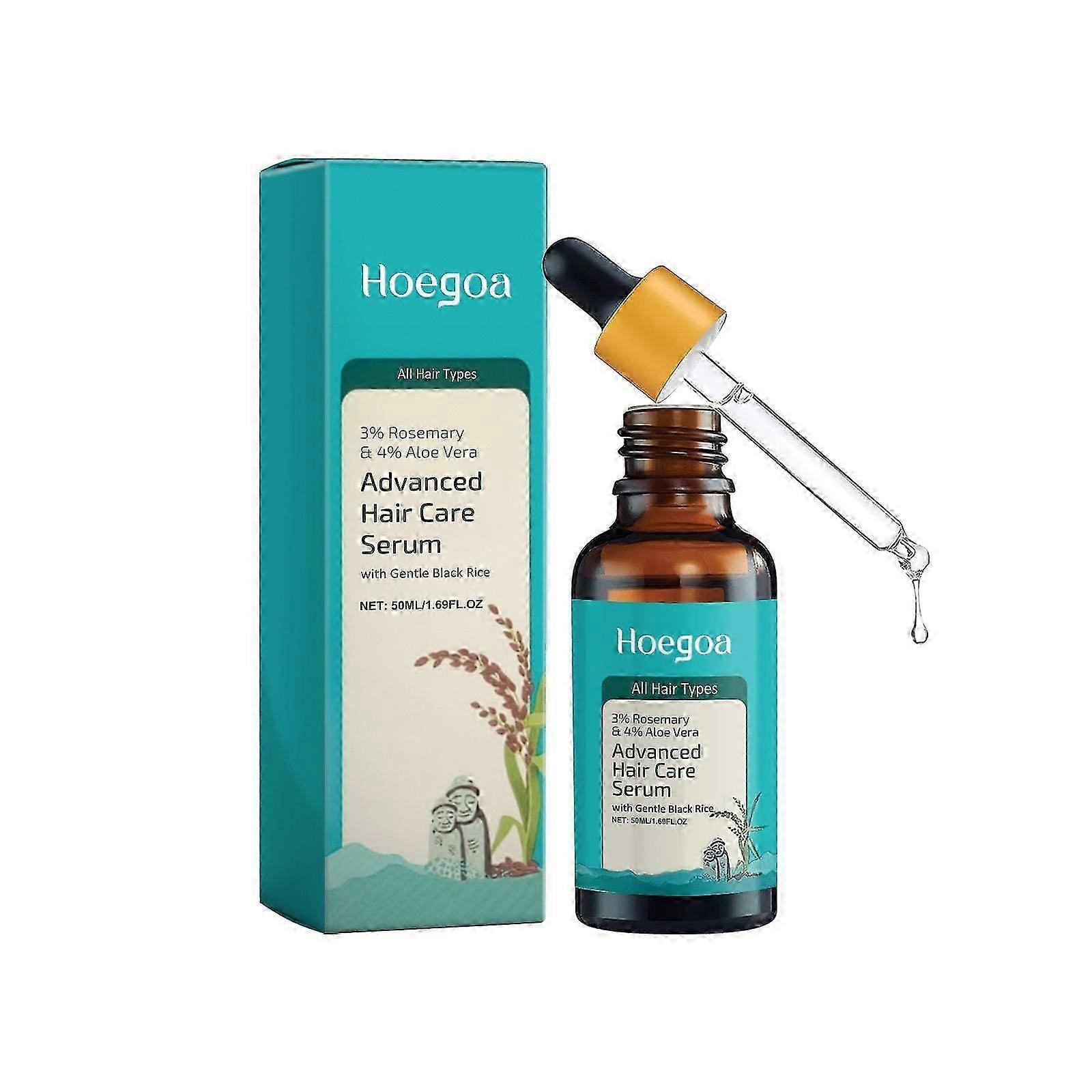 Advanced Hair Growth Serum for Scalp with Natural Ingredients 3% Rosemary & 4% Aloe Vera, Controls Hair Fall, Increases Hair Density Hair Growth Serum