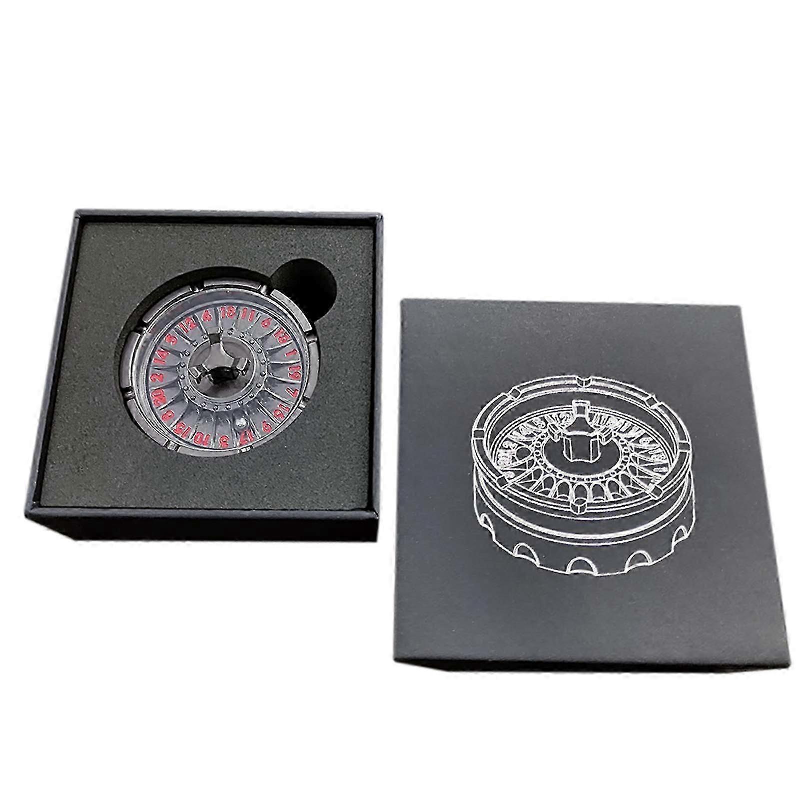 Elegant Metal Dice Spinner with Detailed Carvings for Family Game Nights in the UK