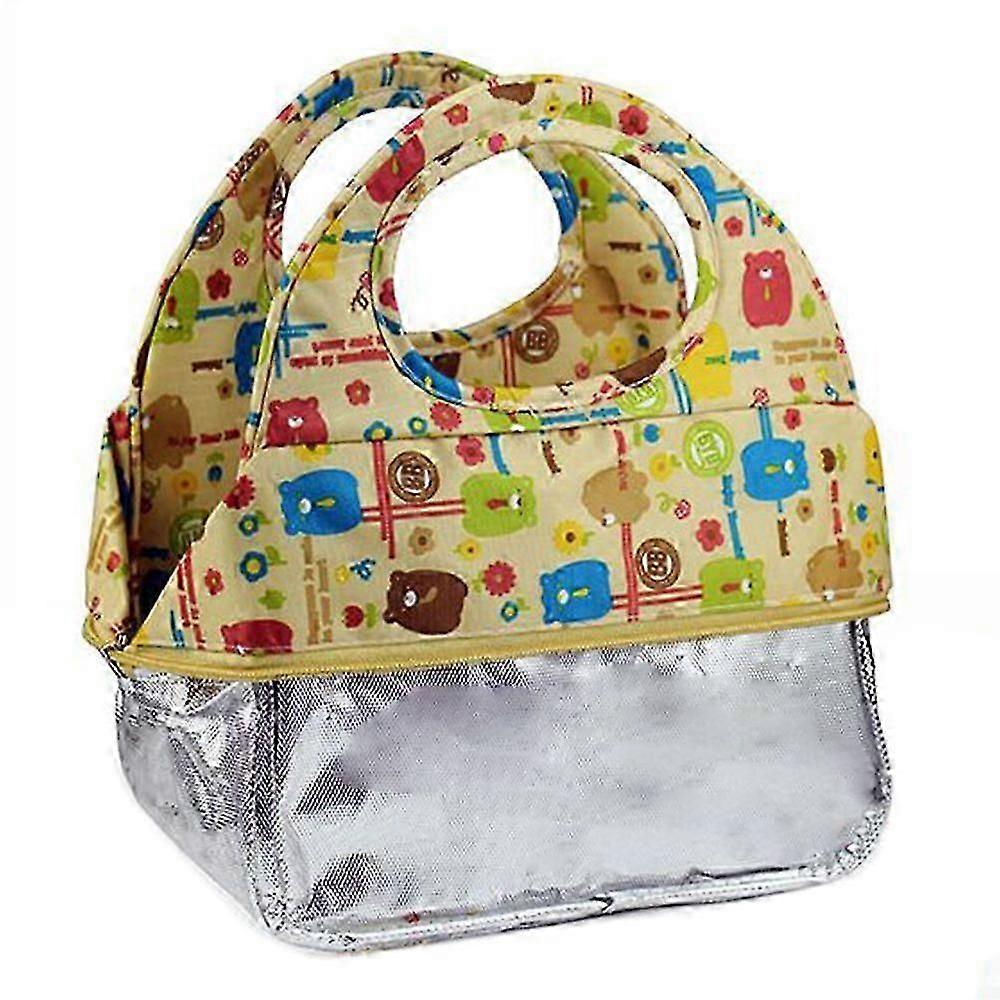 Small cartoon thickened insulation bag lunch box bag lunch bag handbag fresh-keeping bag free ice pack