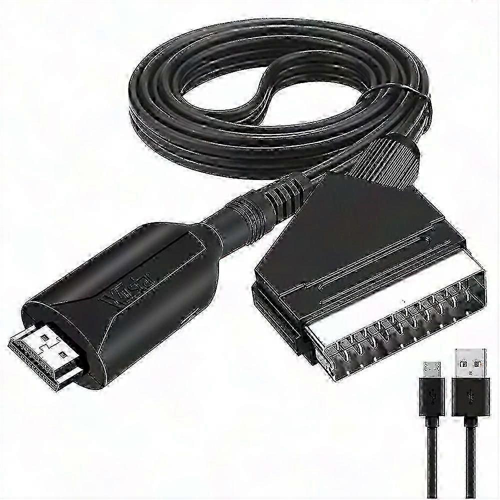 HDMI to SCART Cable 1 Meter, Direct Connection, FK Edition, Convenient Video Conversion