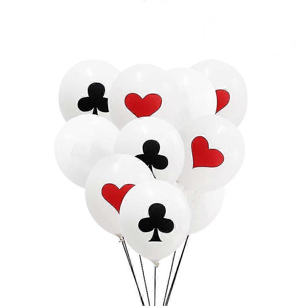 12 Poker balloons, suitable for all kinds of party decorations