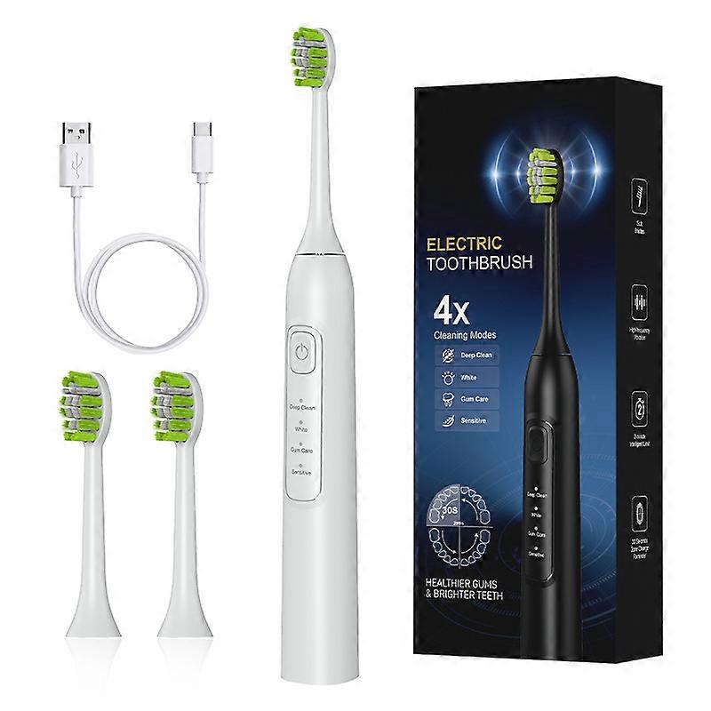 Fully automatic ultrasonic electric toothbrush men and women household soft bristle toothbrush portable intelligent oral cleaning tool couple gift box