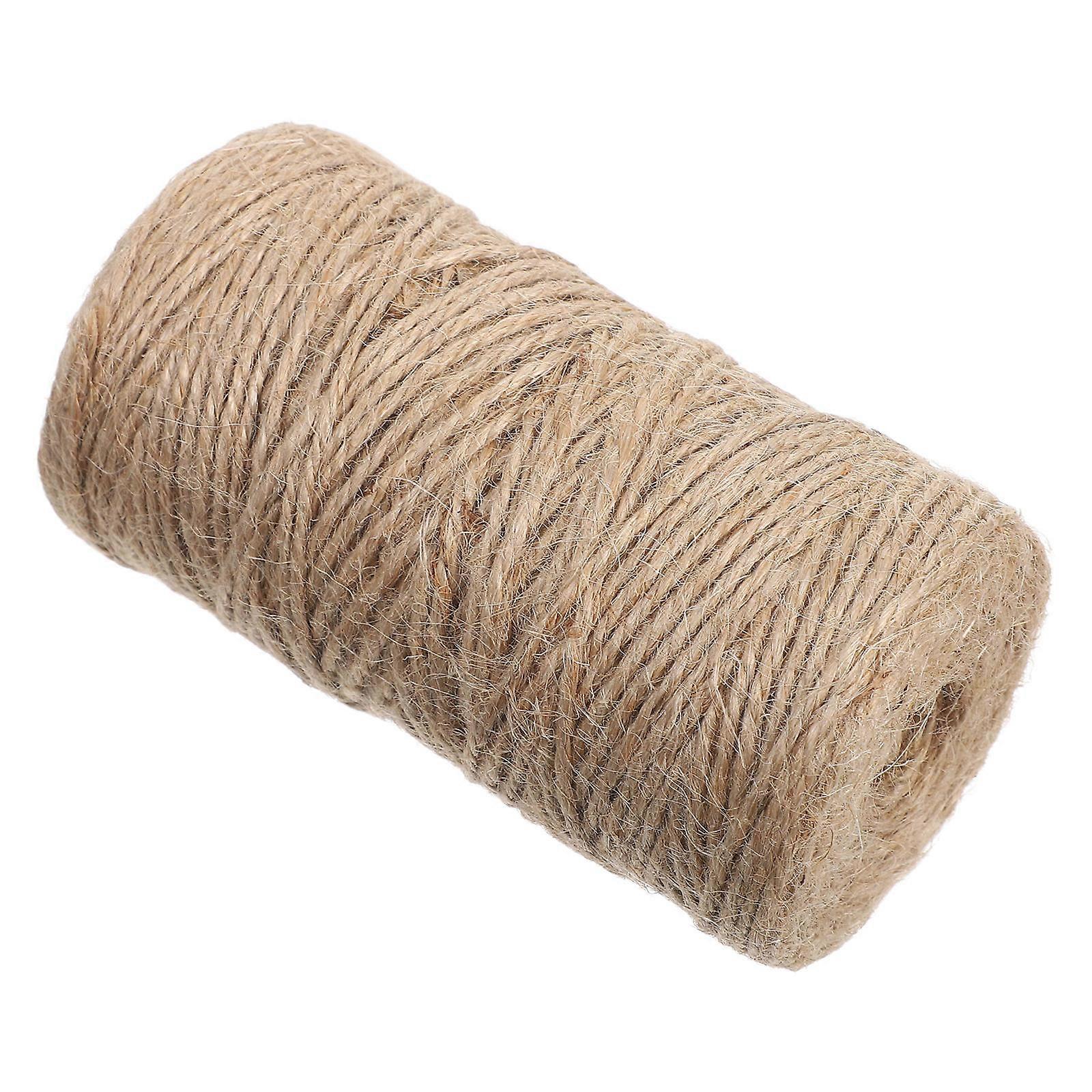 Khaki Hemp Rope for Decorating Durable Suitable for Crafts DIY and Festival Events 100M