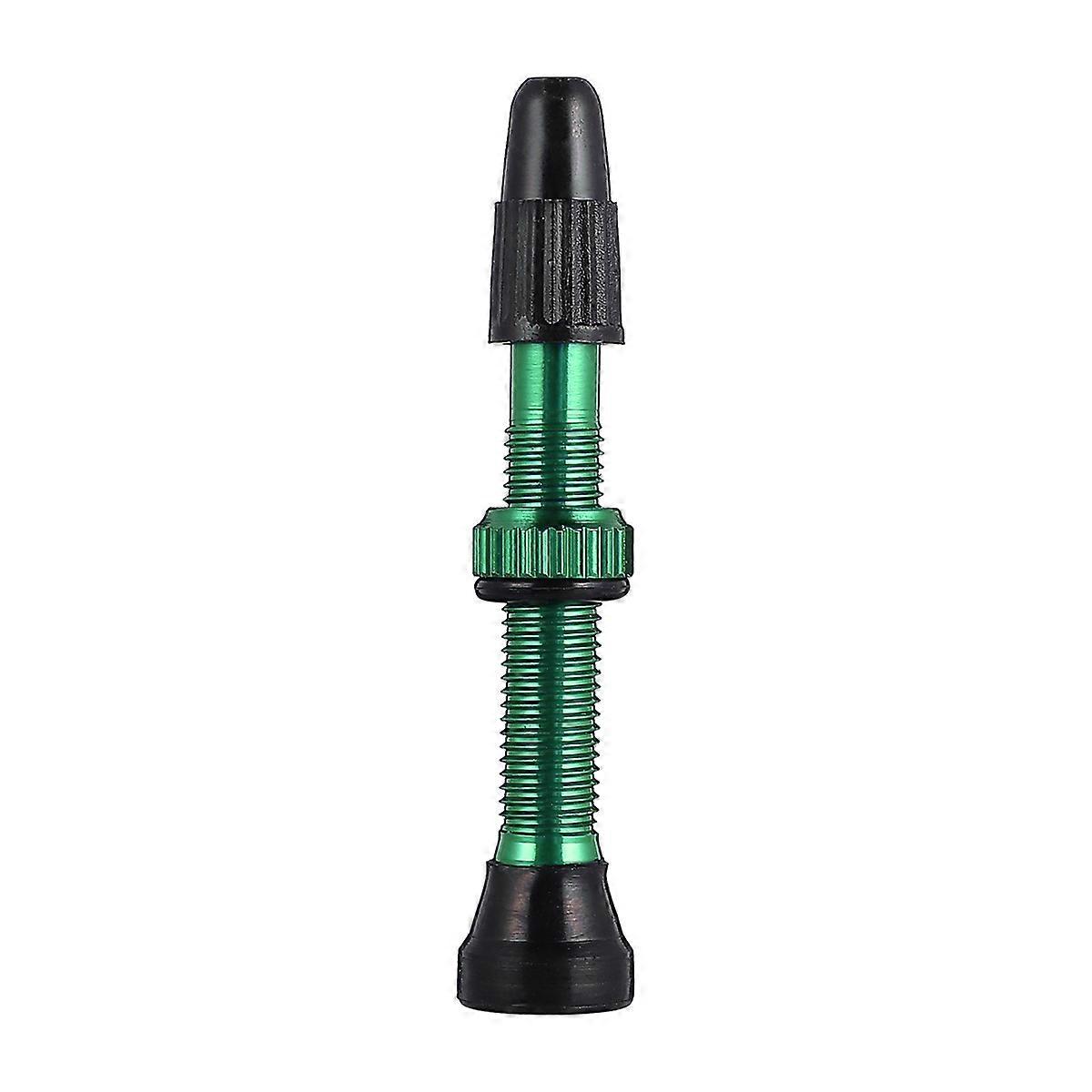 Bike Tubeless Valve Inflating Accessory For Bicycle Maintenance In Green Color 40MM Size 1PC