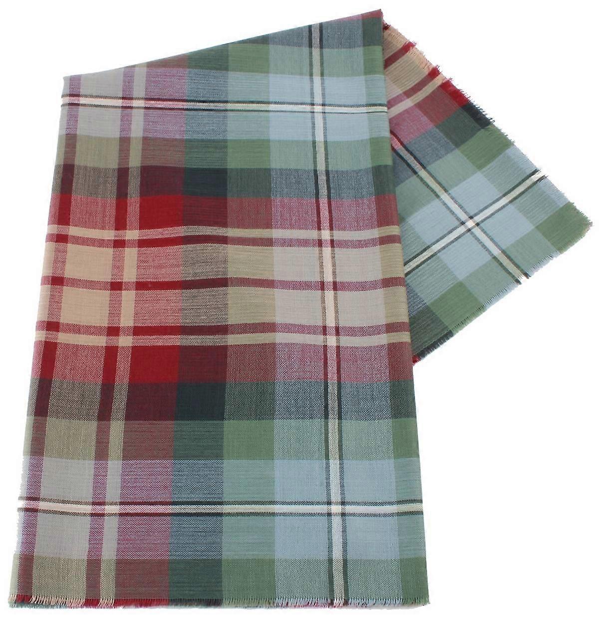 Locharron of Scotland Alba Auld Scotland Fine Merino Scarf - Rouge/Bleu/Vert