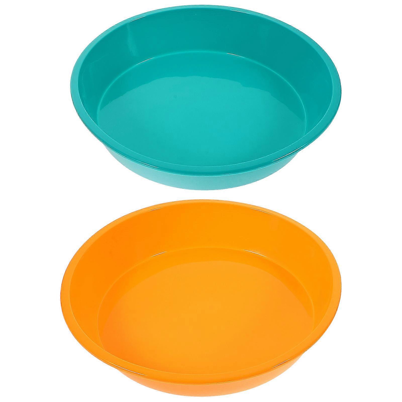 Round Baking Pan Nonstick Candy Mold Professional Use 8 Inch Easy Cleanup 2Pcs