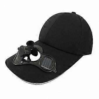 Unisex zomersportpet met zonneklep en zonneventilator voor buitenactiviteiten