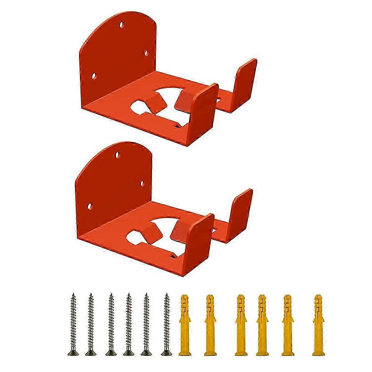 Wall-Mounted Grass Trimmer Rack with Heavy Duty Ladder Hooks for Garage - Weedeater Hanger 2