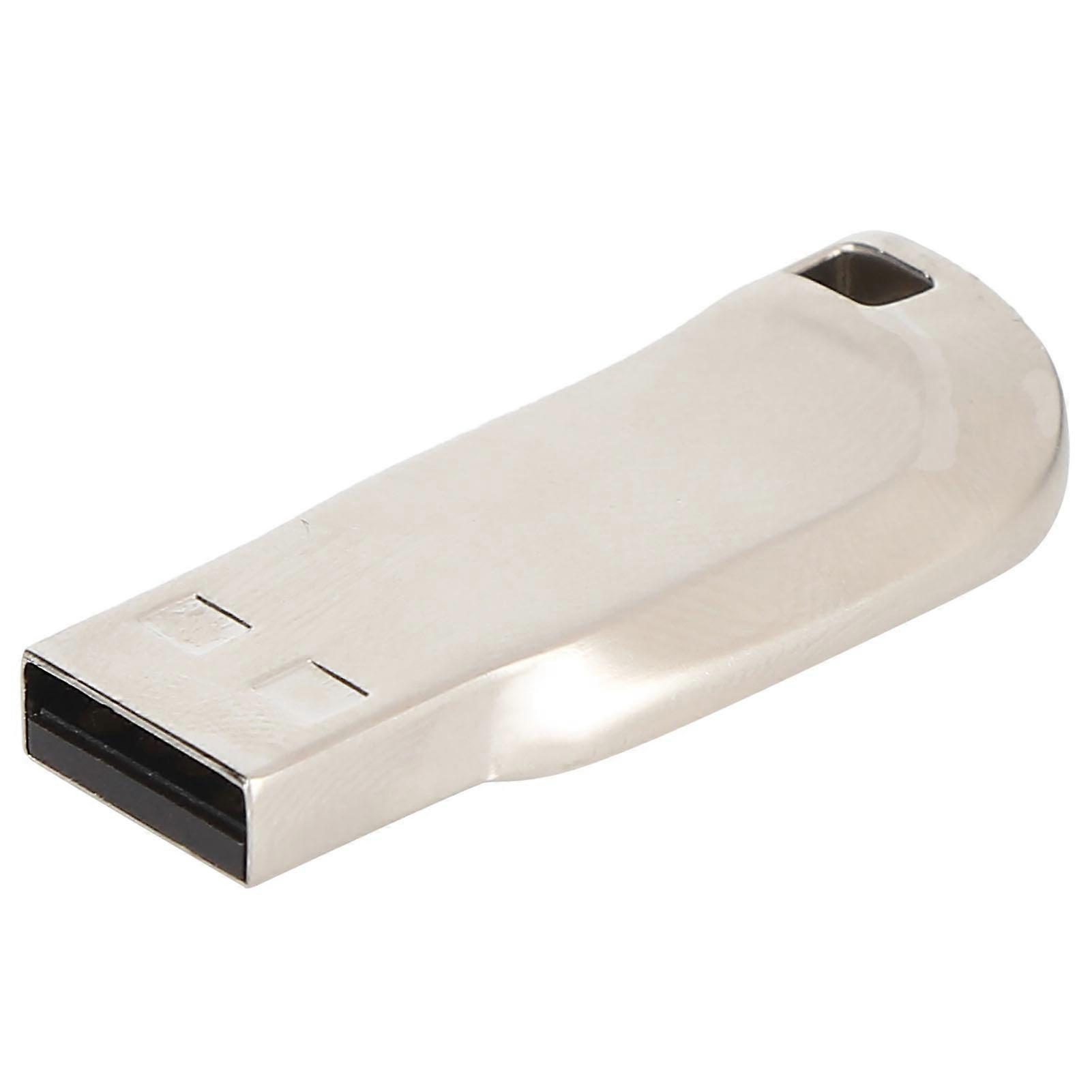 2GB USB 2.0 Flash Drive Metal Zipper for Windows Mac Linux