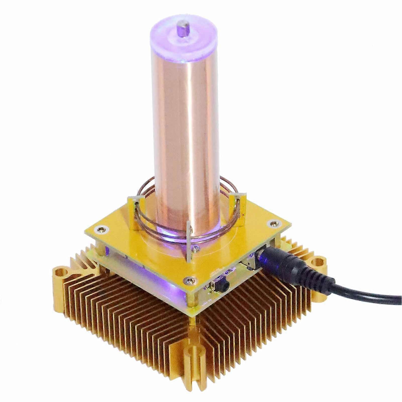 Coil Plasma Loudspeaker Power Module DC24V-3A Gold Desktop Toy