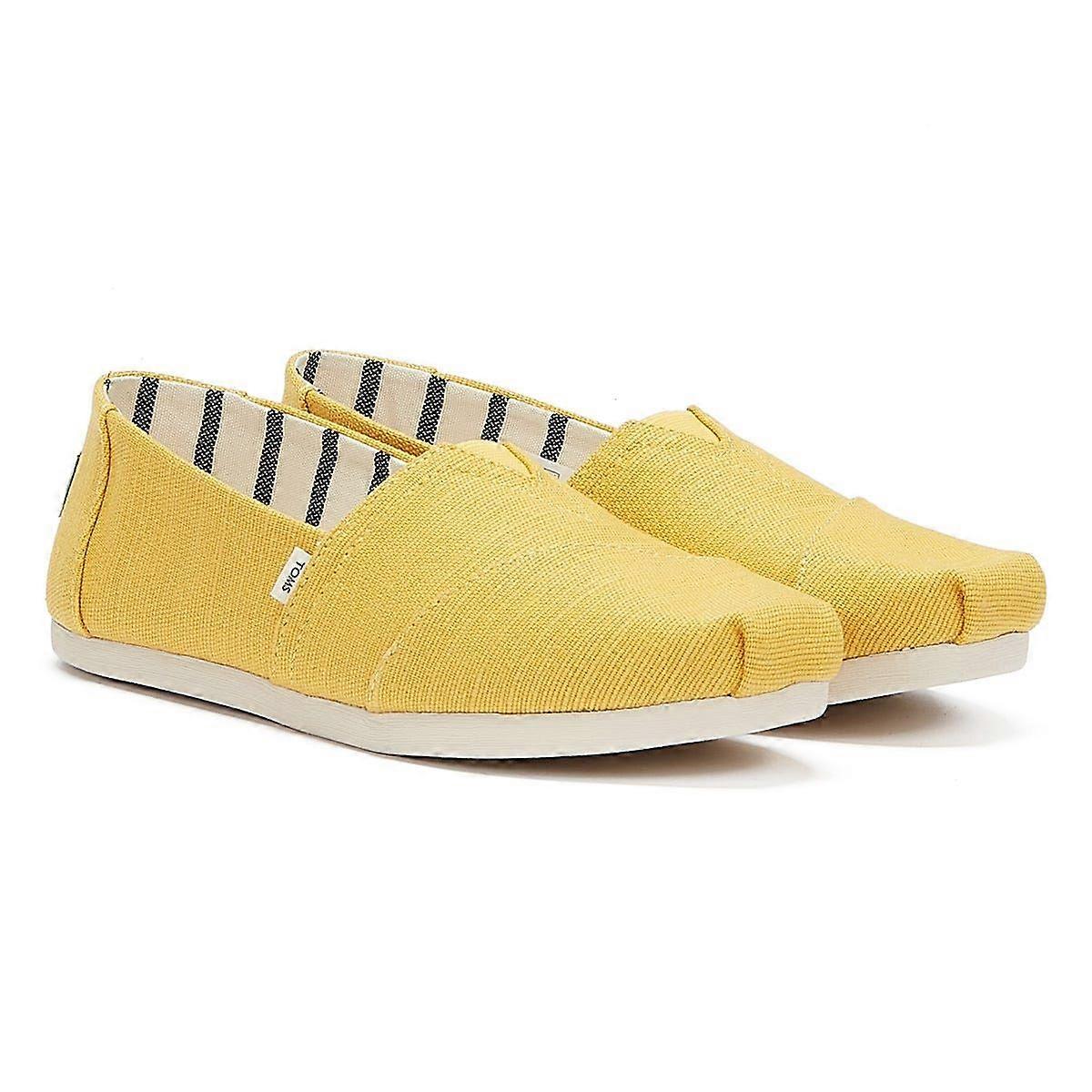 TOMS Alpargata Canvas Womens Yellow Espadrilles
