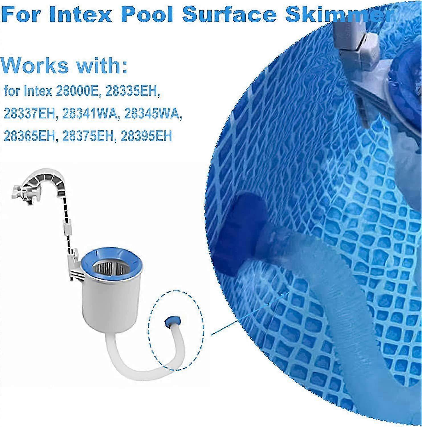 2025 Intex Deluxe Wall Mount Surface Skimmer for 25016 Above Ground Pool Kit