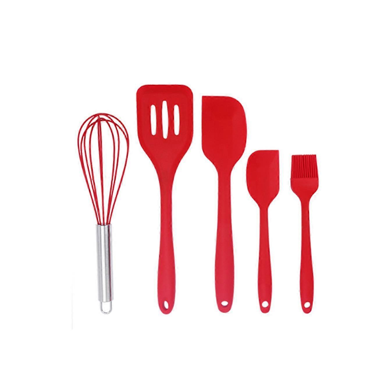 5PCS Kitchenware Baking Tool Set Silicone Kitchenware Silicone Scraper Cake Tool Cooking Tool