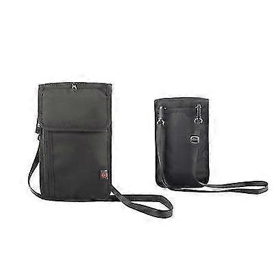 Multifunctional Travel Passport Document Driver's License Storage Bag（Black）