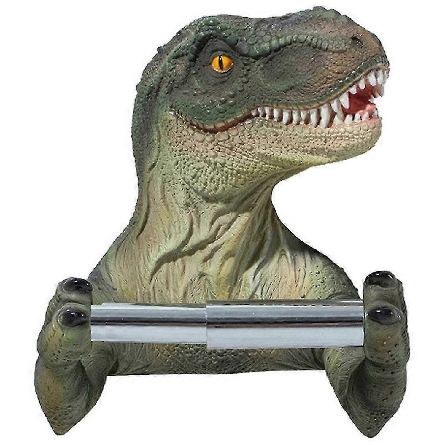 Dinosaur Wall-Mounted Towel Rack for Bathroom Kitchen Stand Storage A