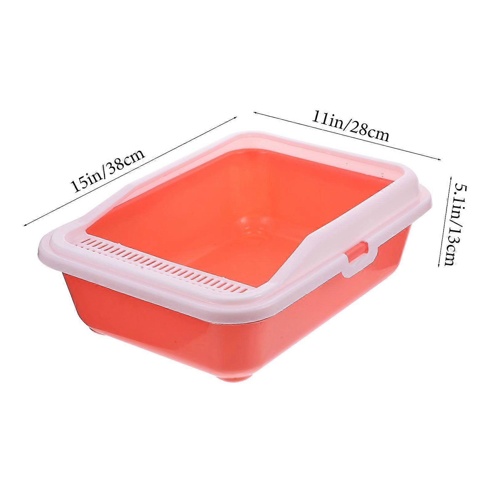 Pet Cat Litter Box Anti-Splash Deodorant Cat Toilet Tray With Sand Scoop