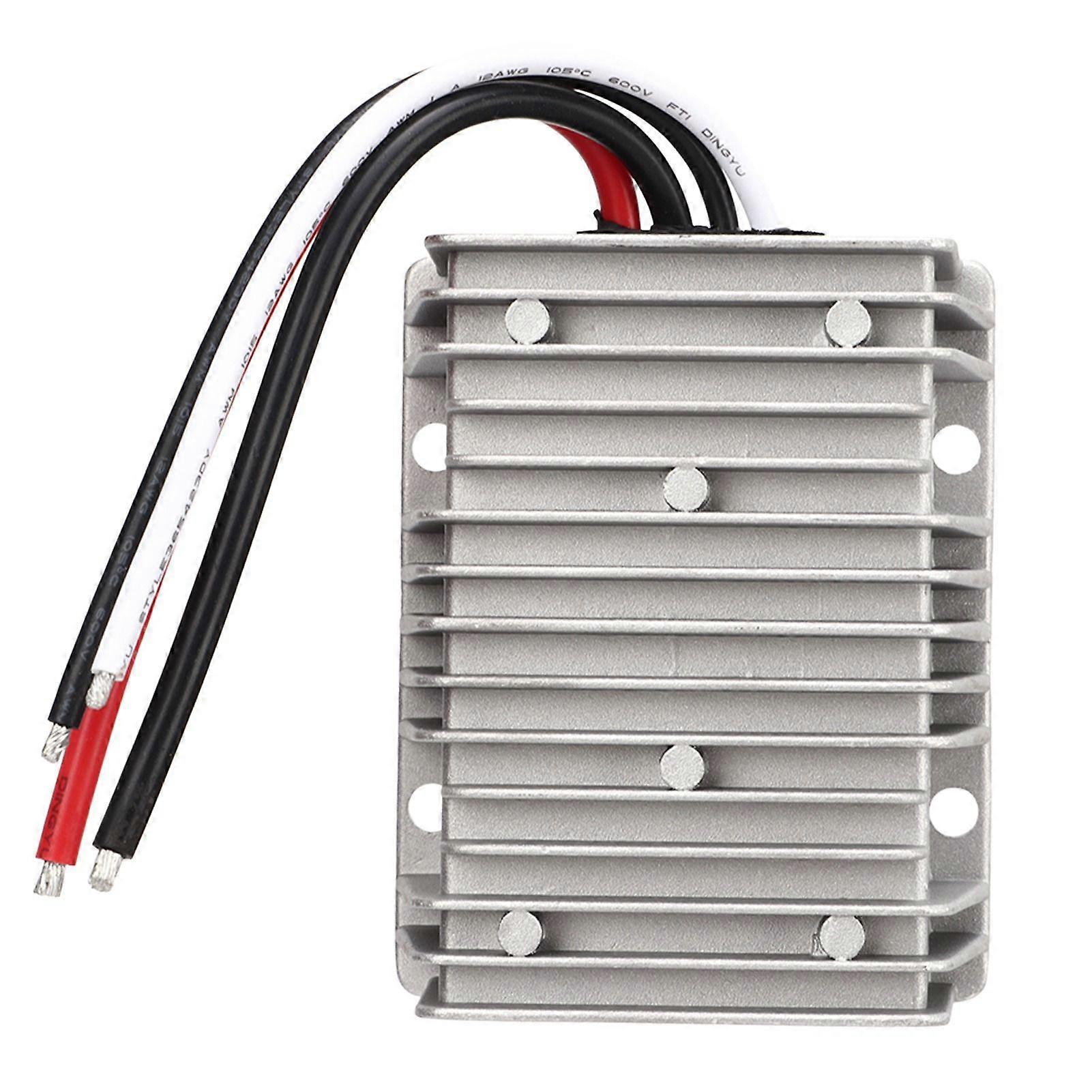 DC Voltage Reducer Converter DC 8V40V to 13.8V 25A 345W IP68 Waterproof Regulator Transformer Module for Car Ship Yacht Railway Aviation