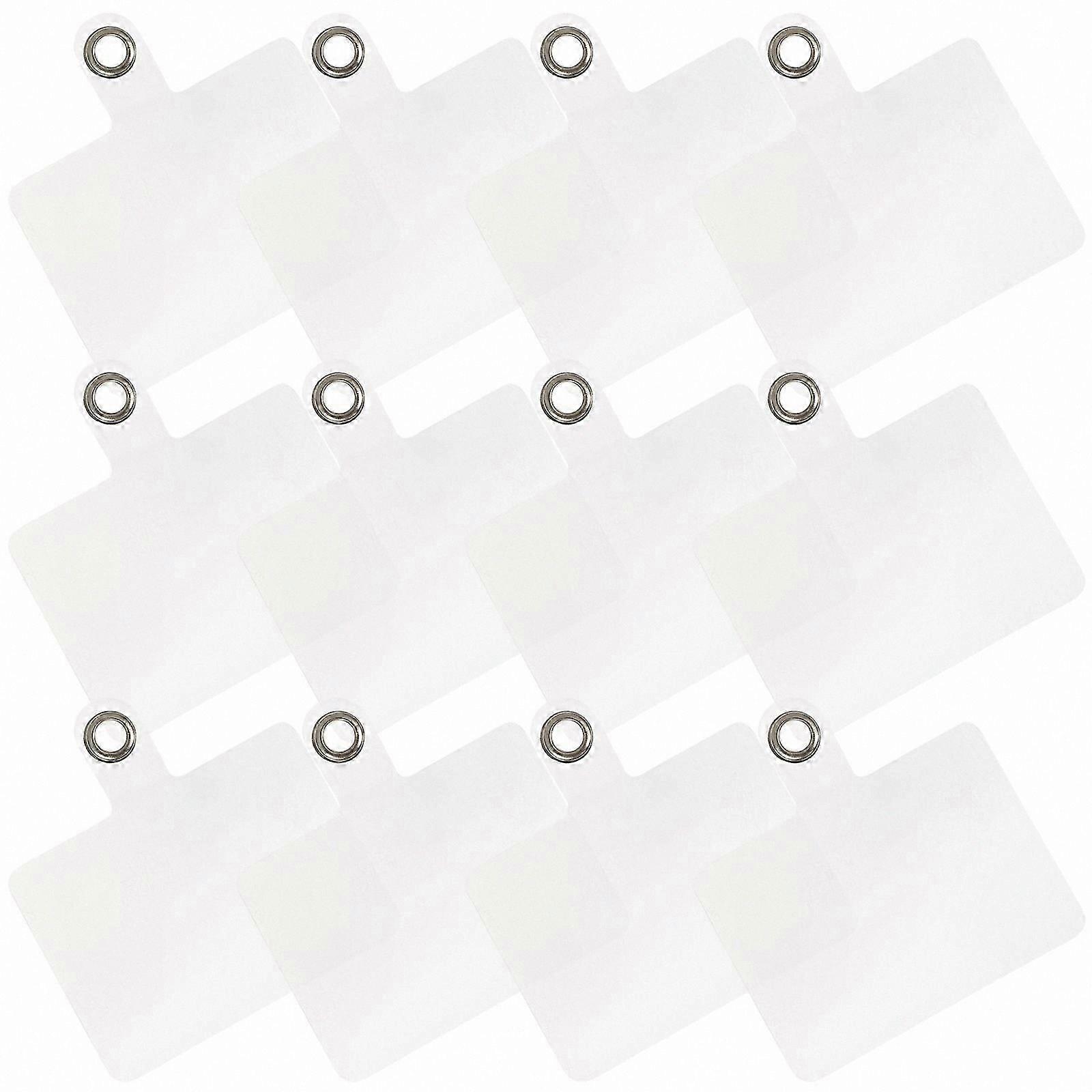 20-Pack Clear Phone Tether Tabs with Anti-Drop Pad and Rust-Proof Hooks for Everyday Use