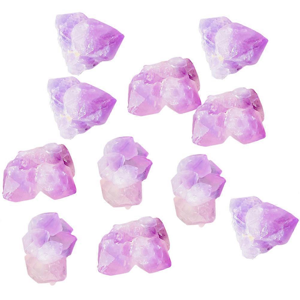 Purple Crystal Stones for Decoration 5Packs Natural Aquarium Decorative Stone
