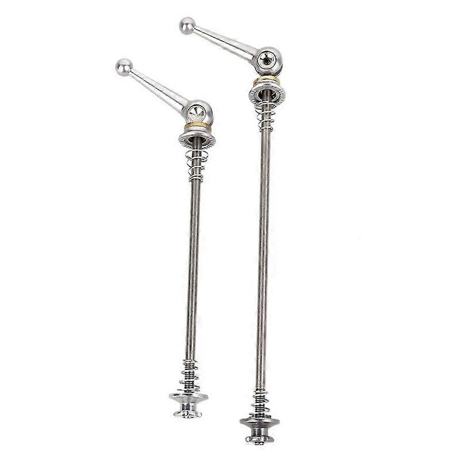 Bicycle Skewers 1 Pair Ultralight Titanium Quick Release Bicycle Hub Skewers for Road Bike,Silver