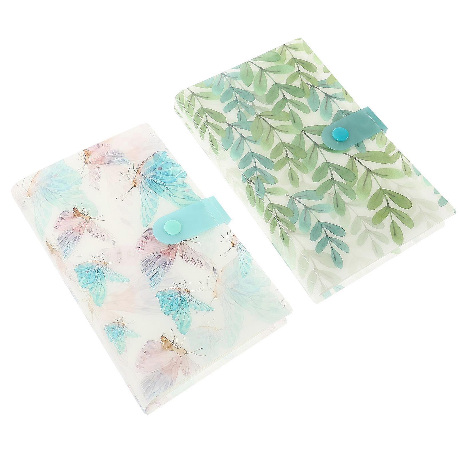 Cartoon Photocard Holder Memorial Card Album for Family Pp Assorted Color Storage 2Pcs