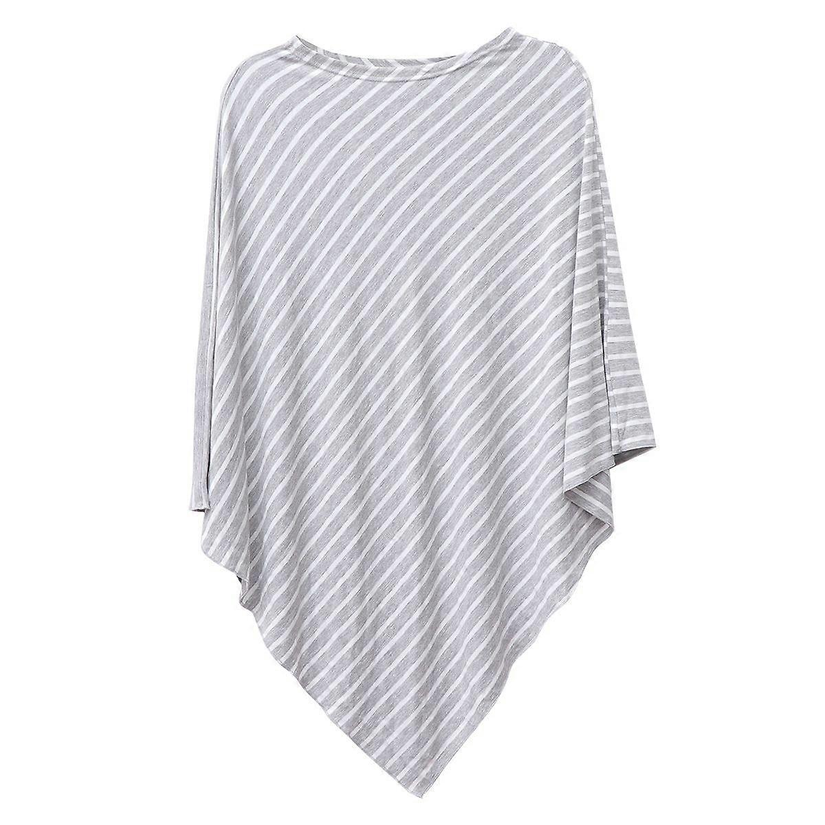 Randigt triangulärt amningsskydd för utomhusbruk, amningshalsduk, barnvagnsskydd