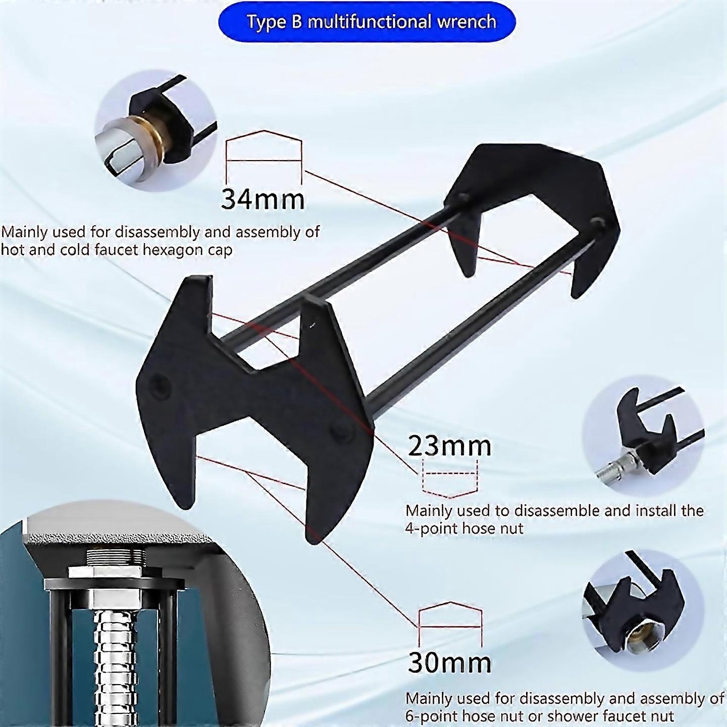 For Sink Wrench Faucet Wrench Faucet Wrench For Small Spaces4pcs