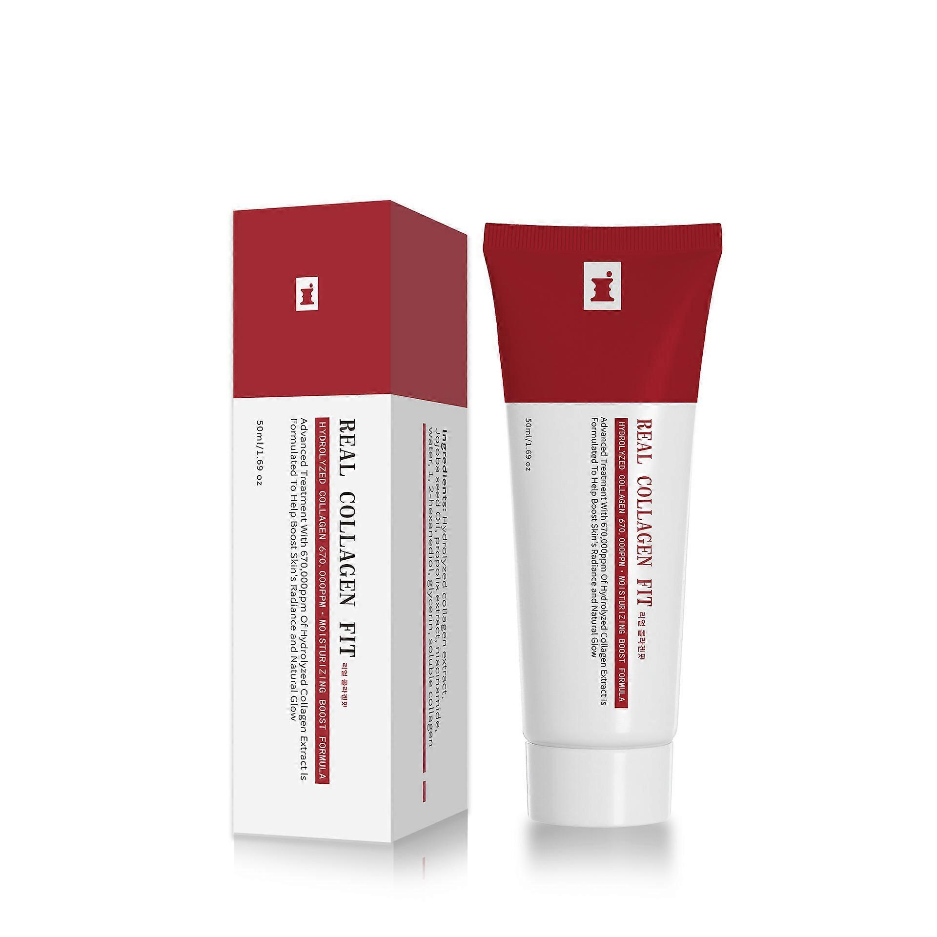 1-3x Real Collagen Fit Peelable Mask - Moisturising Collagen Mask For Elasticity, Hydration And Radiance