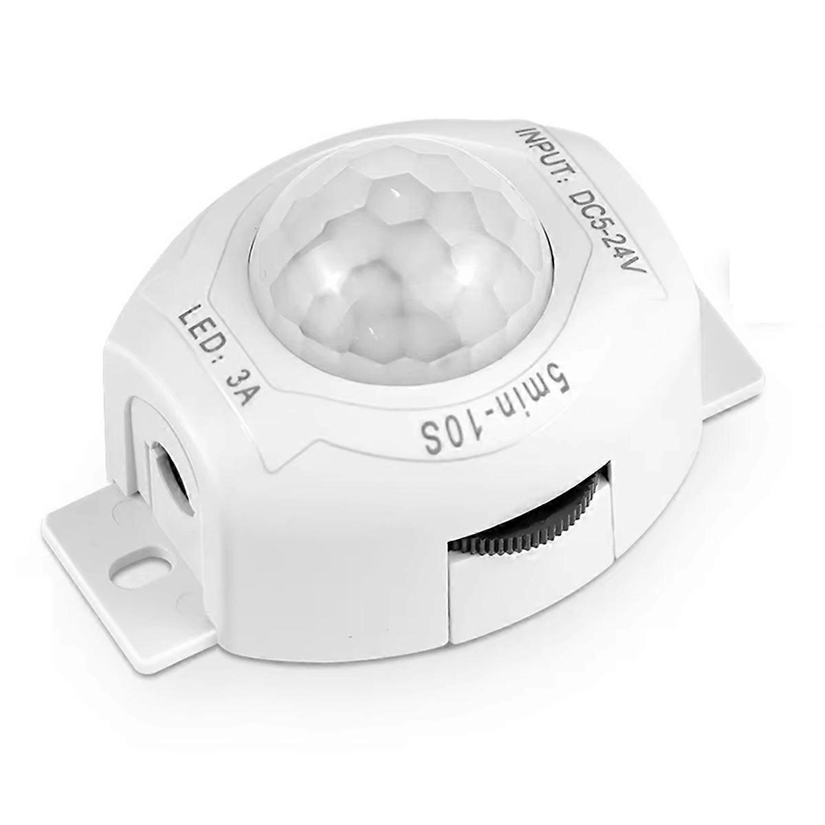 Adjustable Timer Smart PIR Motion Sensor Light Switch Automatic Movement Detector DC5-24V Suitable for Kitchen