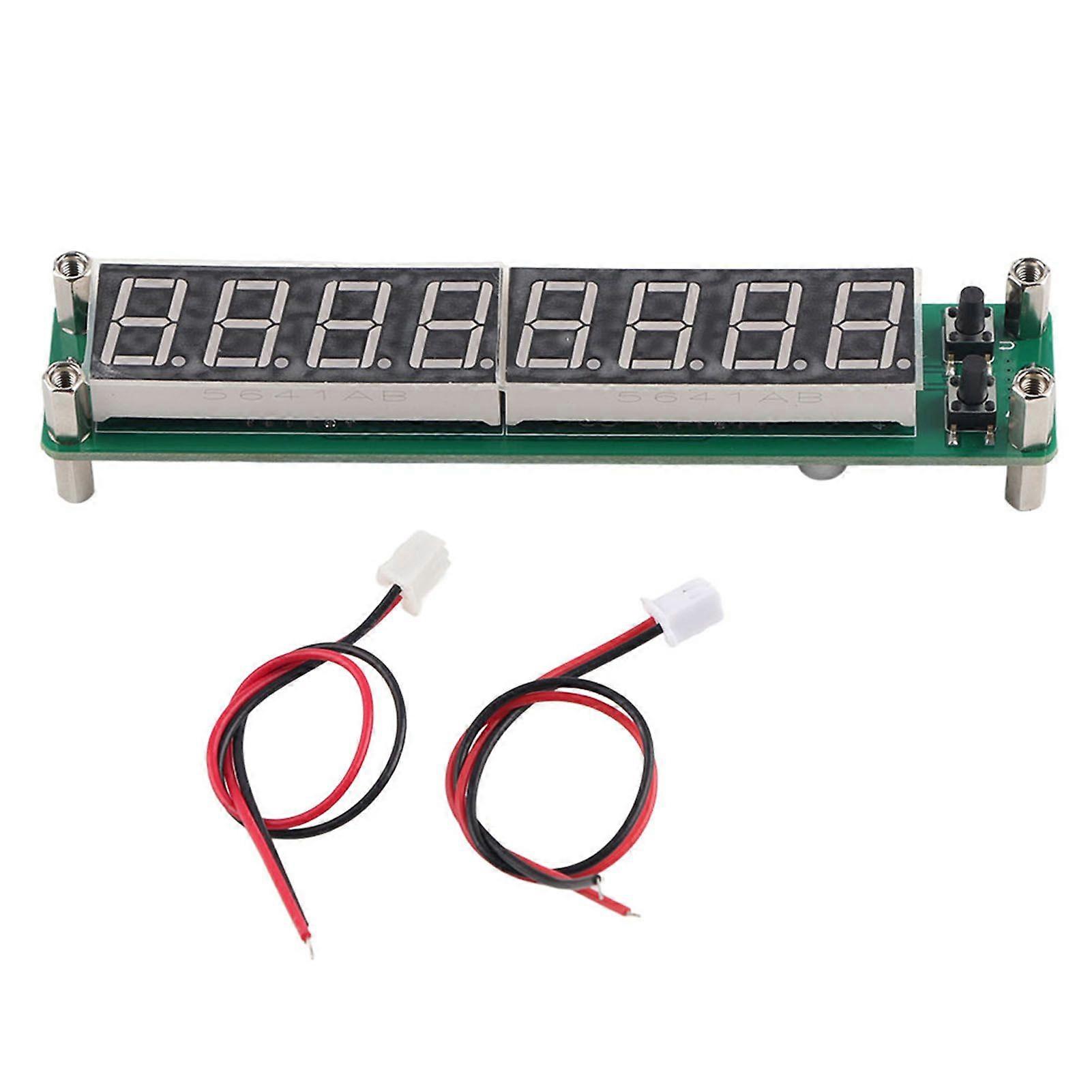 PLJ8LEDH RF Signal Frequency Counter Cymometer Tester Module 0.1~1000MHz (Backlight Font Blue)