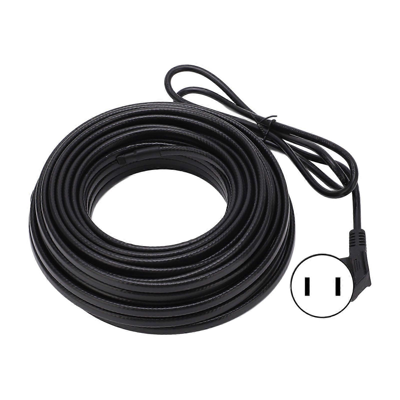 Electric Heating Cable with Explosion Proof Plug Self Regulating Heat Cable for Water Pipe 20 Meters US Plug 110V