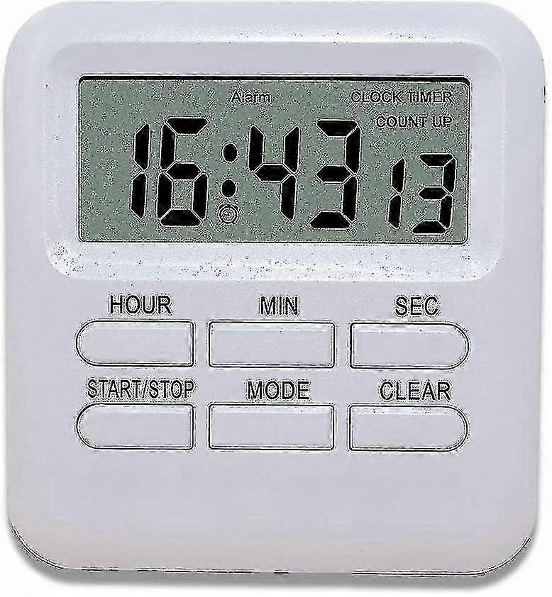 3-in-1 Digital Timer with Clock and Alarm, Magnetic Kitchen Countdown Stopwatch