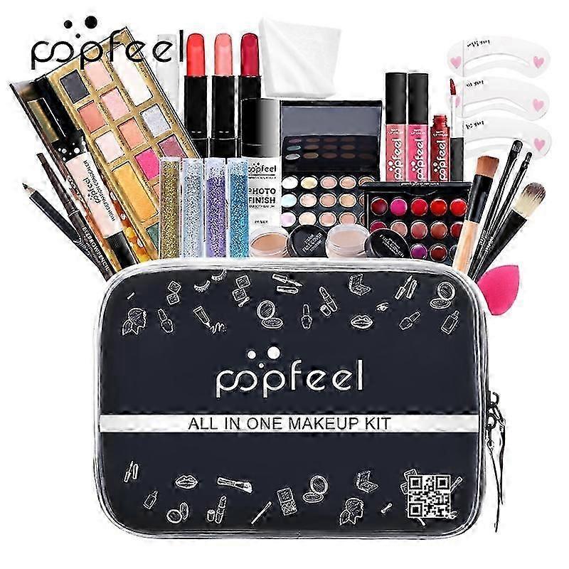 POPFEEL All-in-One Light Makeup Gift Box Set - Complete Starter Kit for Ladies