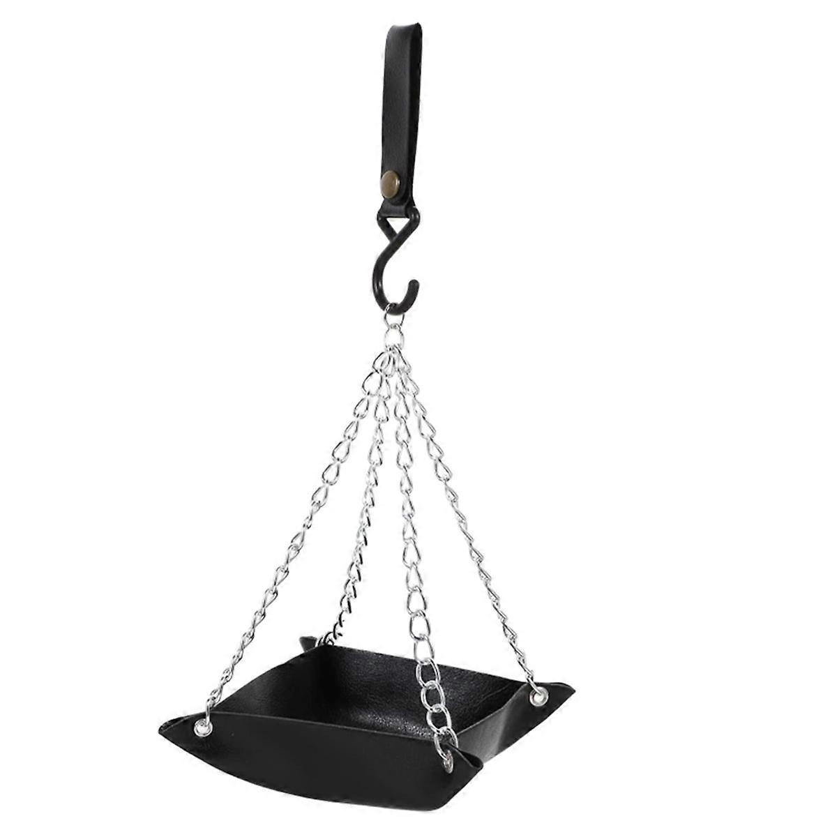 Fuglefoderbakke Hængende fuglevandbakke sort