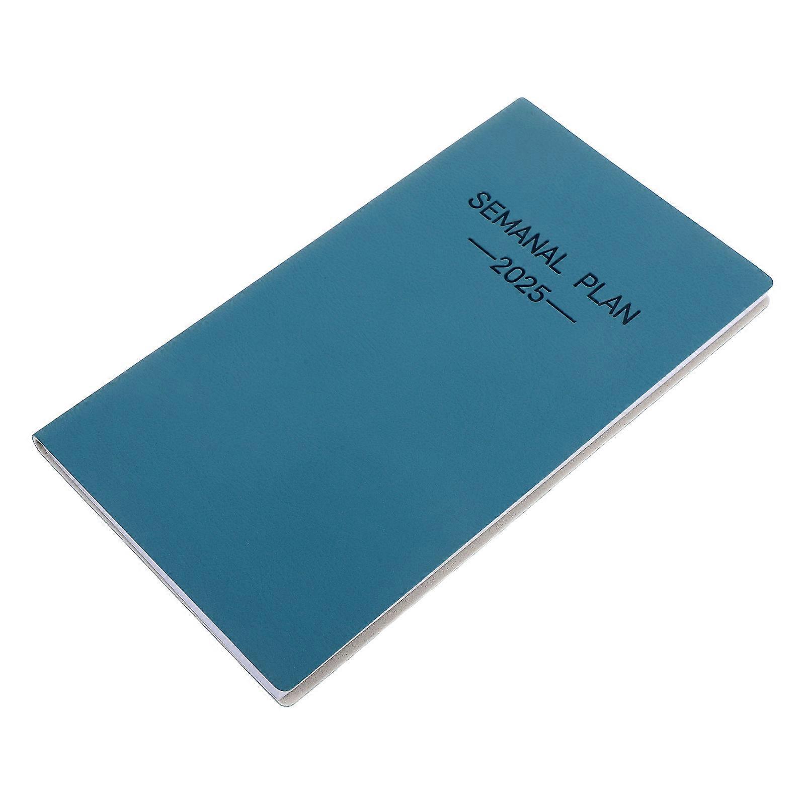 Spanish Planner Portable Weekly Notepad with Monthly Overview 3Pcs Set