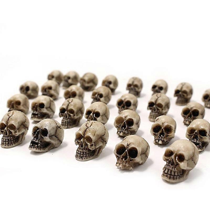 40Pc Simulation Skull Model Toys Modern Mini Skull DIY Halloween Deco