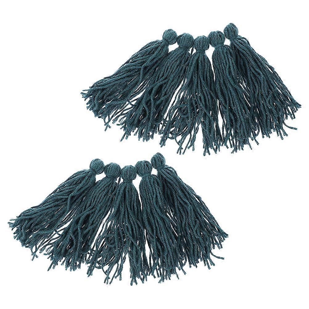 Breeding Mop for Fish Tank with Spawning Function 40Pcs Dark Blue Woolen Yarn