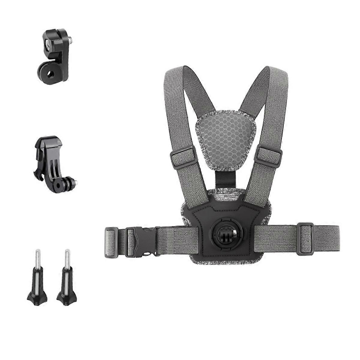 Adjustable Chest Mount Harness Strap for Action Camera Accessories Combo